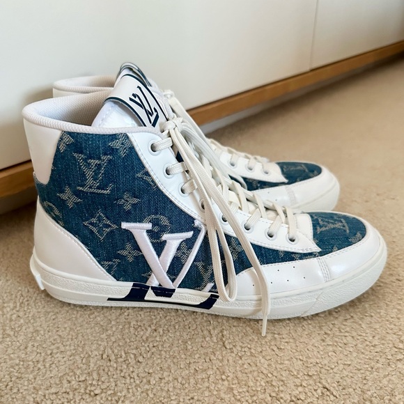 LOUIS VUITTON | Denim Charlie Sneaker Boot - Picture 1 of 9